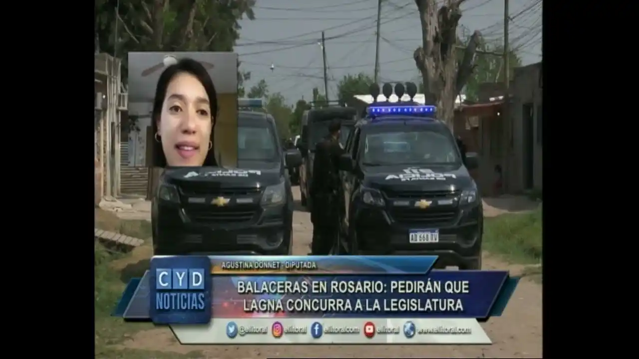 Balaceras en Rosario: pedirán que Lagna concurra a la Legislatura