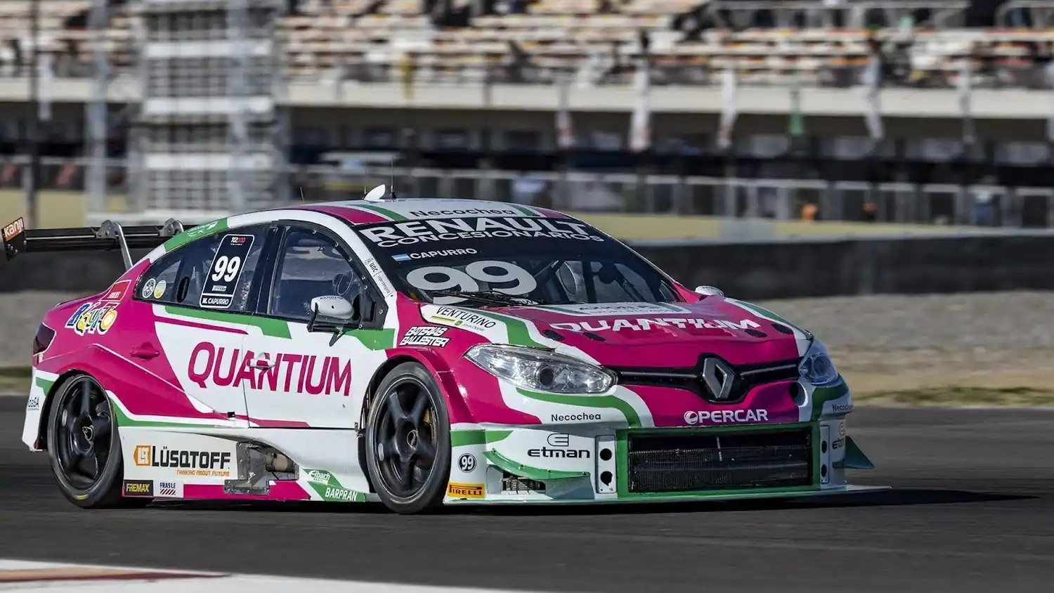 El auto del necochense Capurro