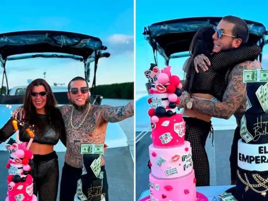 El excéntrico festejo de cumpleaños de Alex y Charlotte Caniggia a bordo de un yate: "Juntos hasta el infinito" (Instagram)