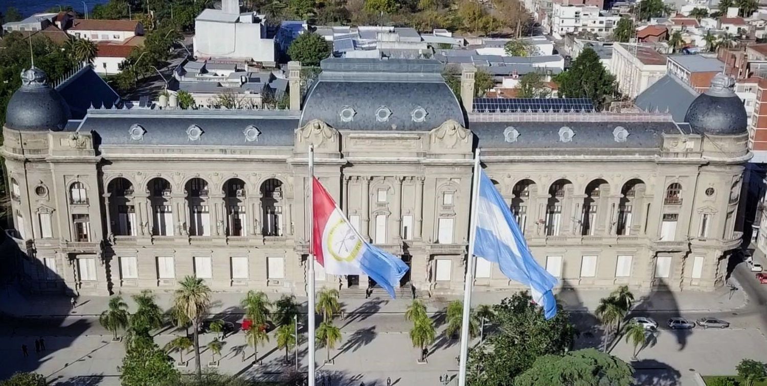 La Casa de Gobierno, en la ciudad de Santa Fe.