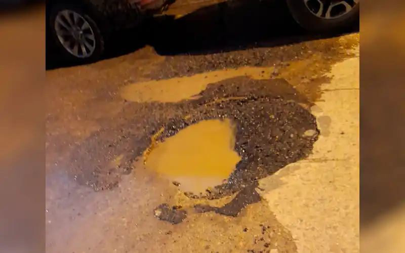 Pozo en pleno centro