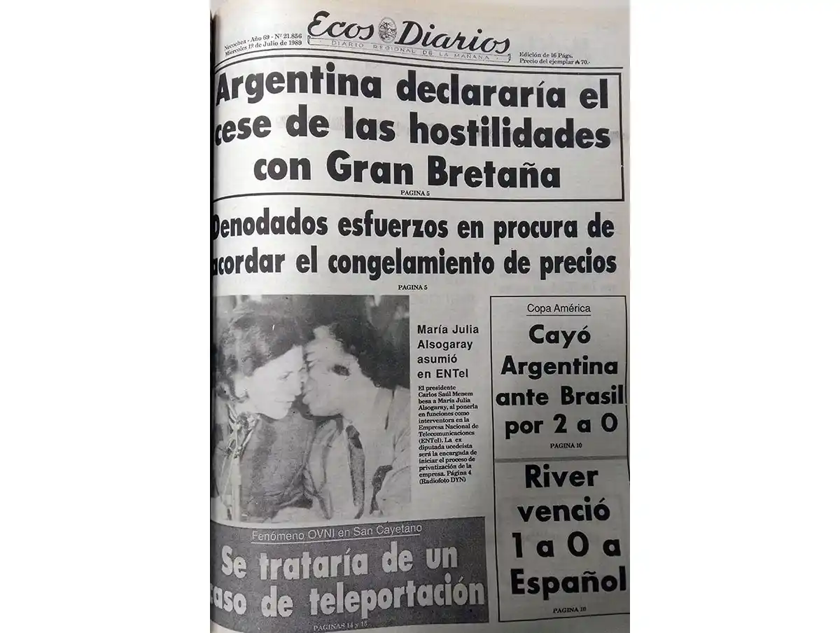 Jueves 13 de julio de 1989