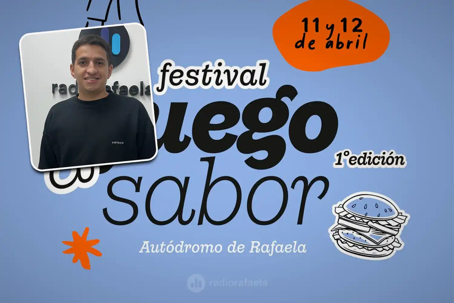 Ignacio Medici, organizador del evento. Veremos si se suma alguien de atletico | Todo en marcha para el primer Festival Gastronómico "Fuego y Sabor": buena comida y musica en vivo