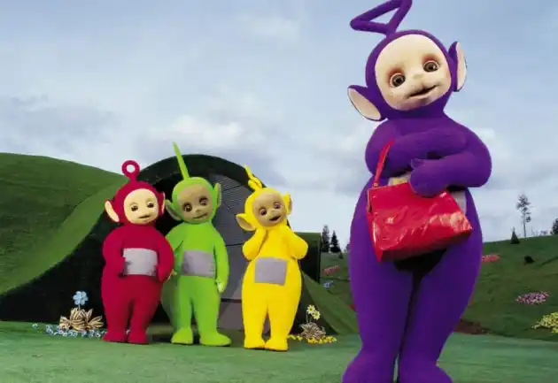 Tristeza en Hollywood: Murió Tinky Winky, el Teletubbie violeta