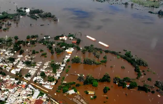 VIDEO: la dramática situación desde el cielo de Concordia 