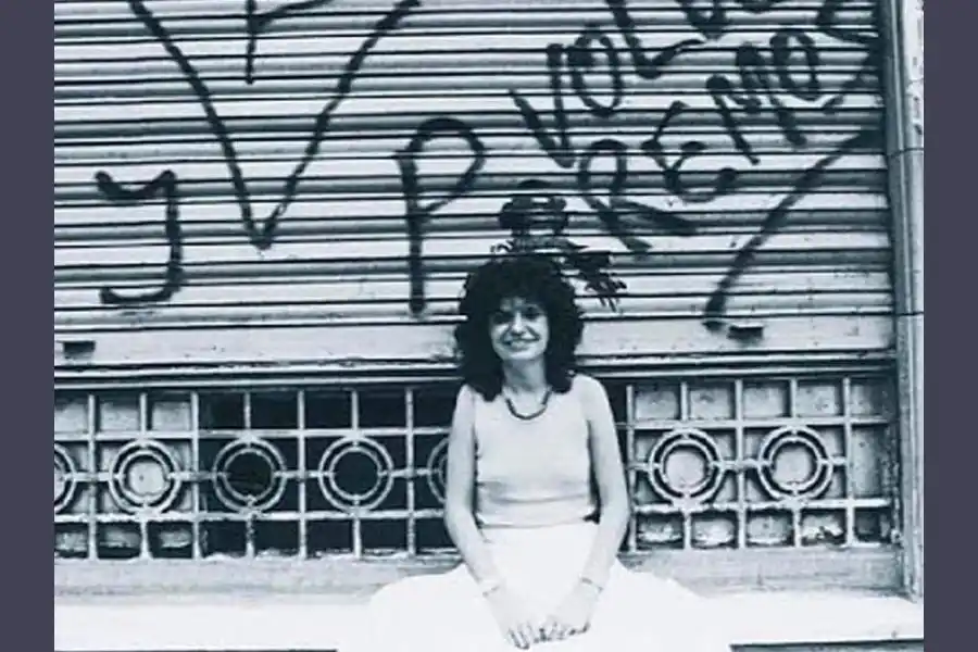 La ministra Patricia Bullrich en sus años de militancia