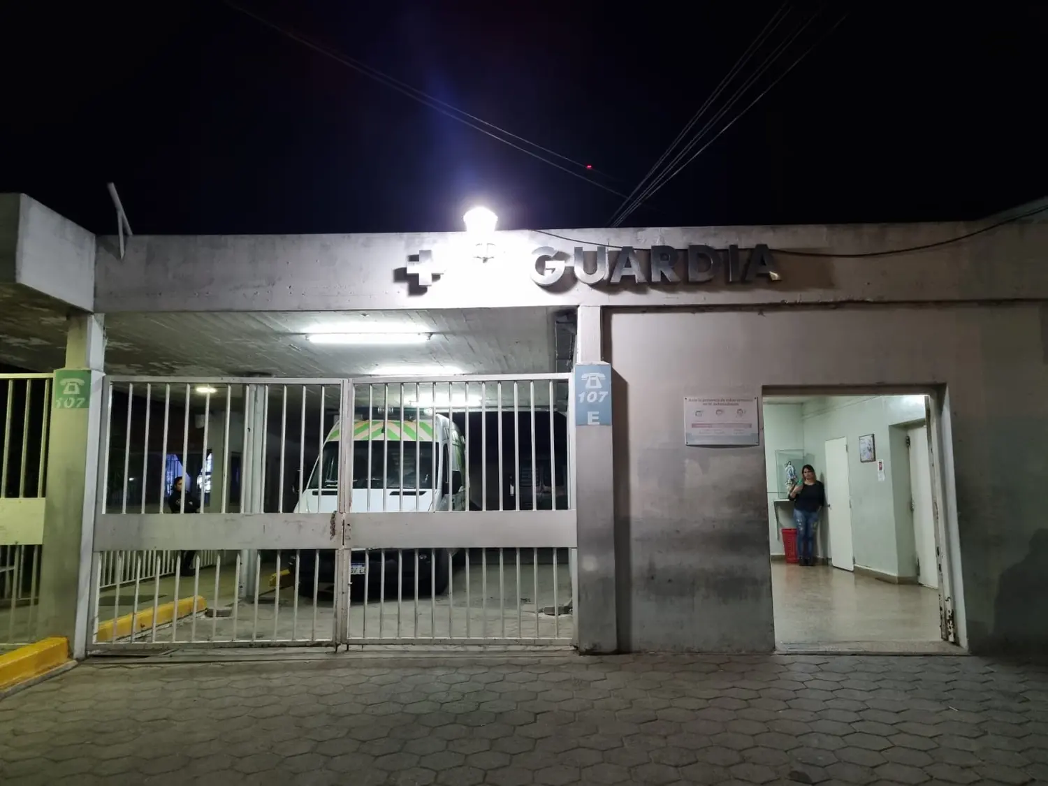 El herido fue asistido en la Guardia.