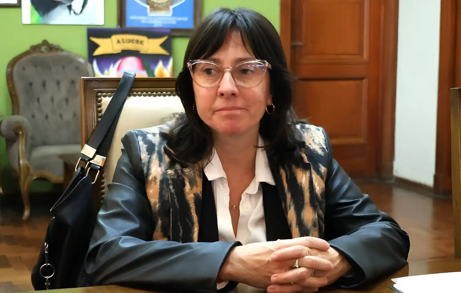 La fiscala Verónica Marcantonio, en la Municipalidad.