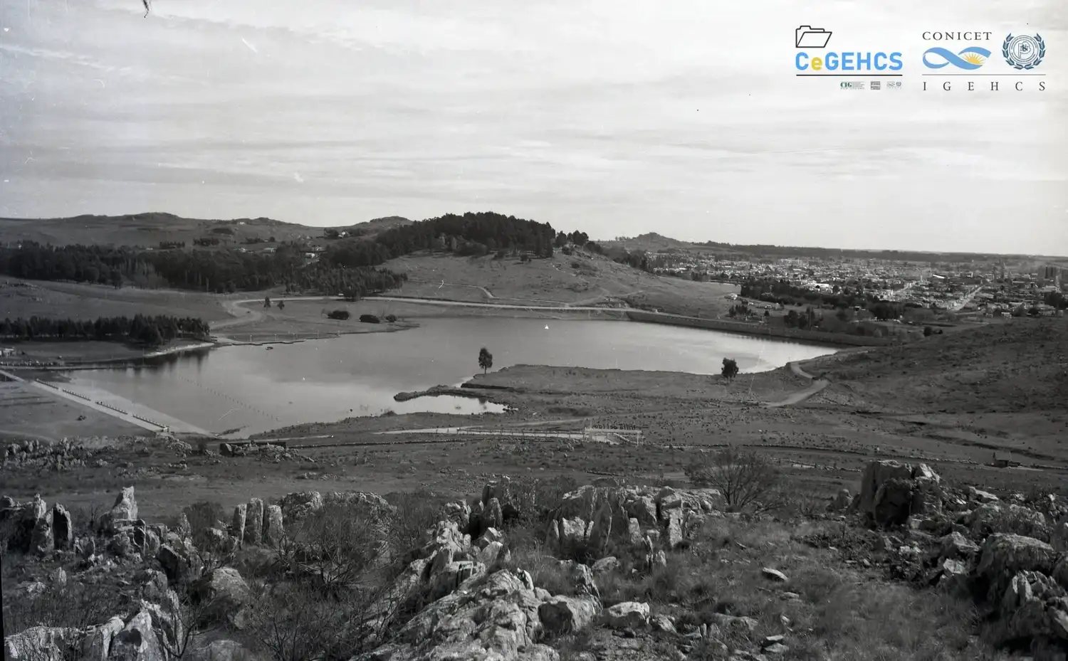 Así se veía el Lago del Fuerte en los años 60 del siglo pasado. Foto: Centro de Documentación de Geografía, Historia y Ciencias Sociales