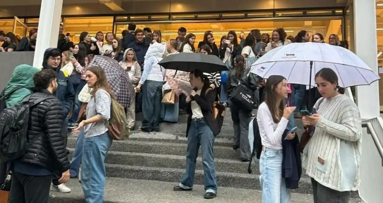 La Universidad Católica debió evacuar instalaciones en Montevideo, Punta del Este y Salto.