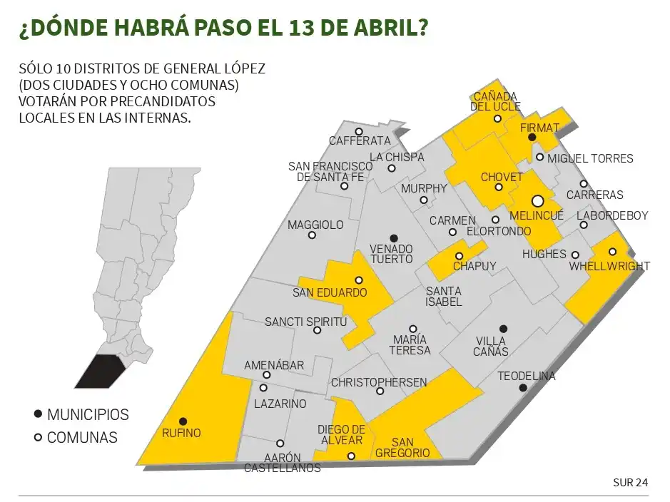 mapa General López PASO