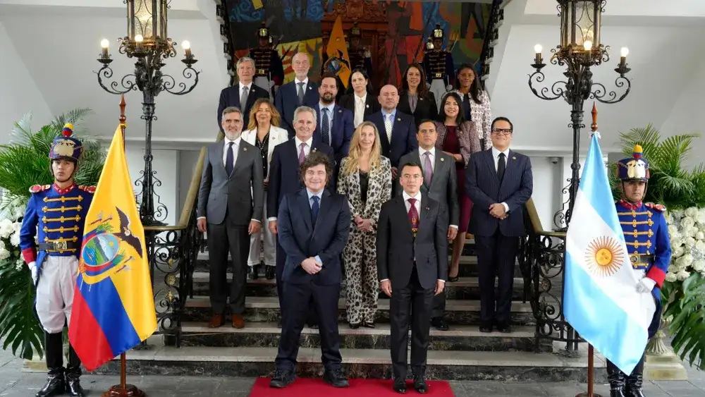 Milei y Noboa firmaron acuerdos para profundizar la relación entre Argentina y Ecuador