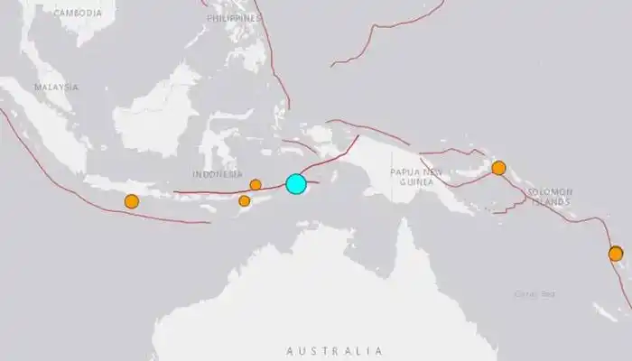 Sismo de 7,6 grados sacudió las  costas de Indonesia
