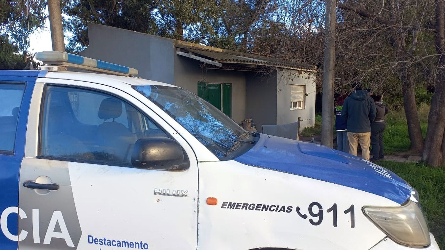 Operativo desarrollado en un inmueble de calle 568, de Quequén