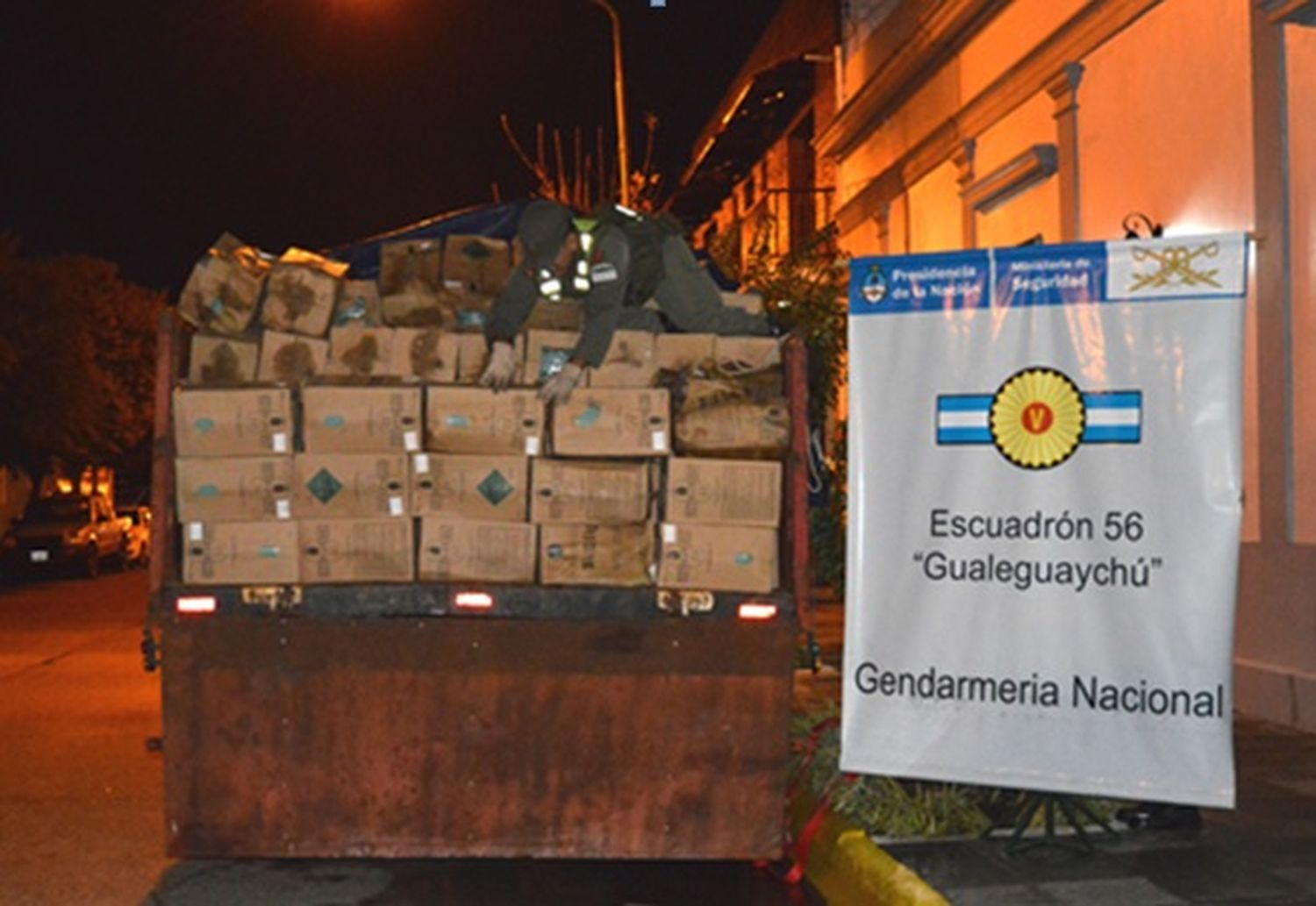 Gendarmería secuestró 400 garrafas de origen chino