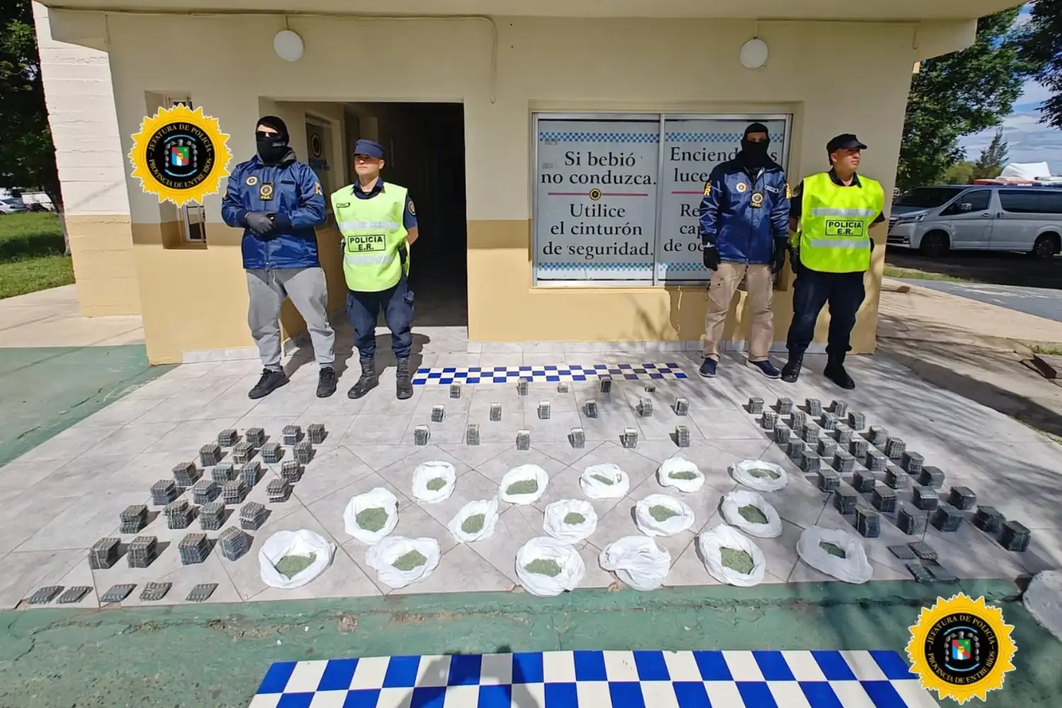 Un control en la Ruta 14 permitió secuestrar 38.000 pastillas de psicofármacos y derivó en allanamientos en Córdoba