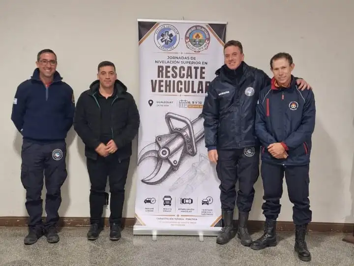 Personal de Bomberos Voluntarios participó de una capacitación superior en rescate vehicular