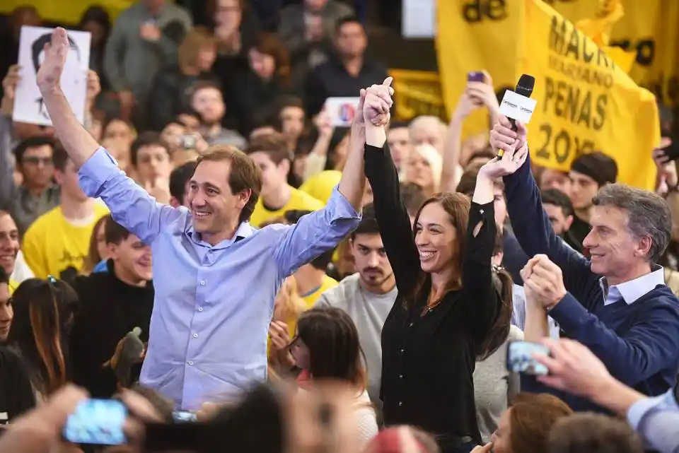 Elecciones 2015: Multitudinario acto de Macri, Vidal y Garro en La Plata