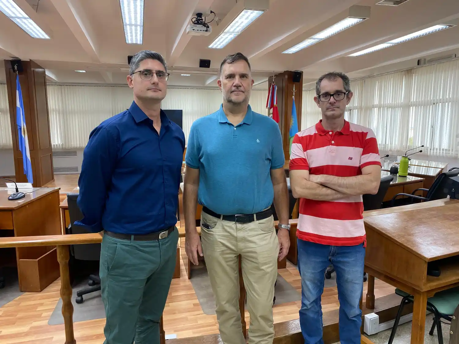 Alejandro Chiavassa, Claudio Nicola y Nicolás Borda Bossana, jueces de falta de la Municipalidad de Rafaela