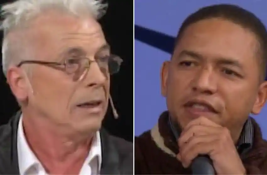 Tensa pelea entre Gerardo Romano y un joven venezolano por Nicolás Maduro