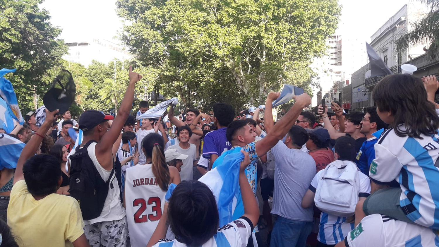 Después del triunfo argentino, Concordia salió a las calles