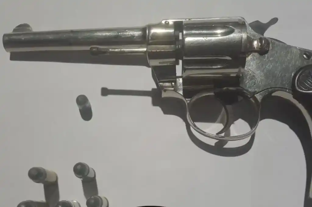 El arma secuestrada
