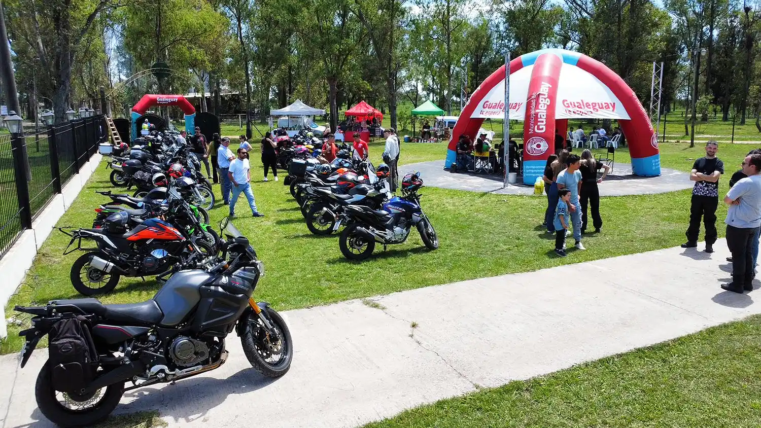 Se realizó el primer encuentro “Moto asado”