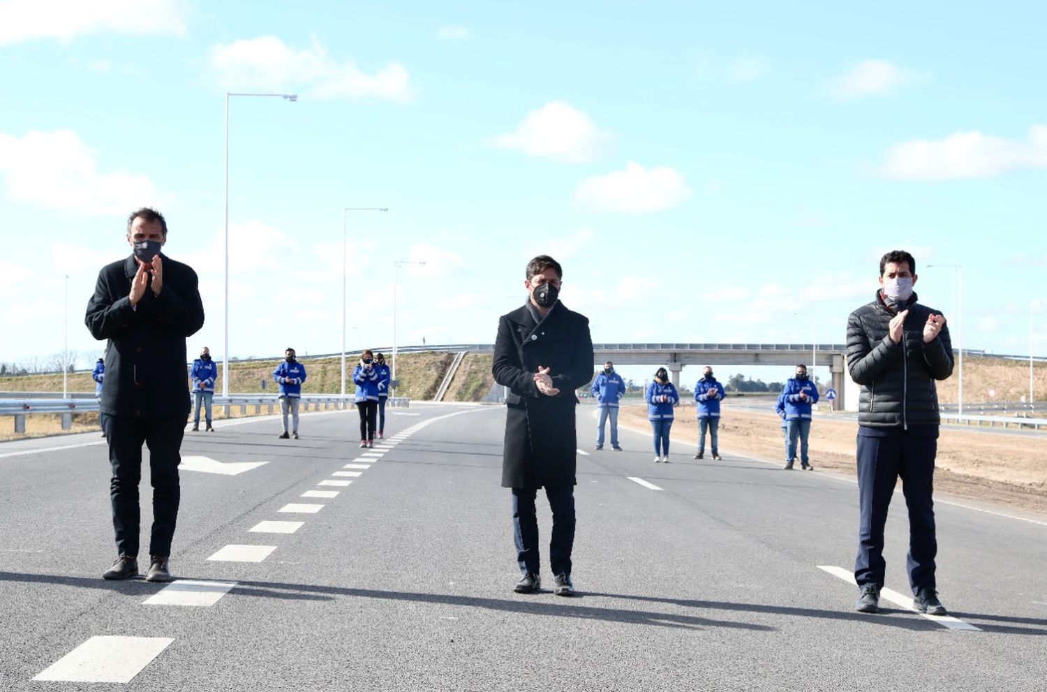 Cecilio Salazar acompañó a Axel Kicillof en Pergamino, donde Alberto Fernández se ausentó ante una protesta de productores