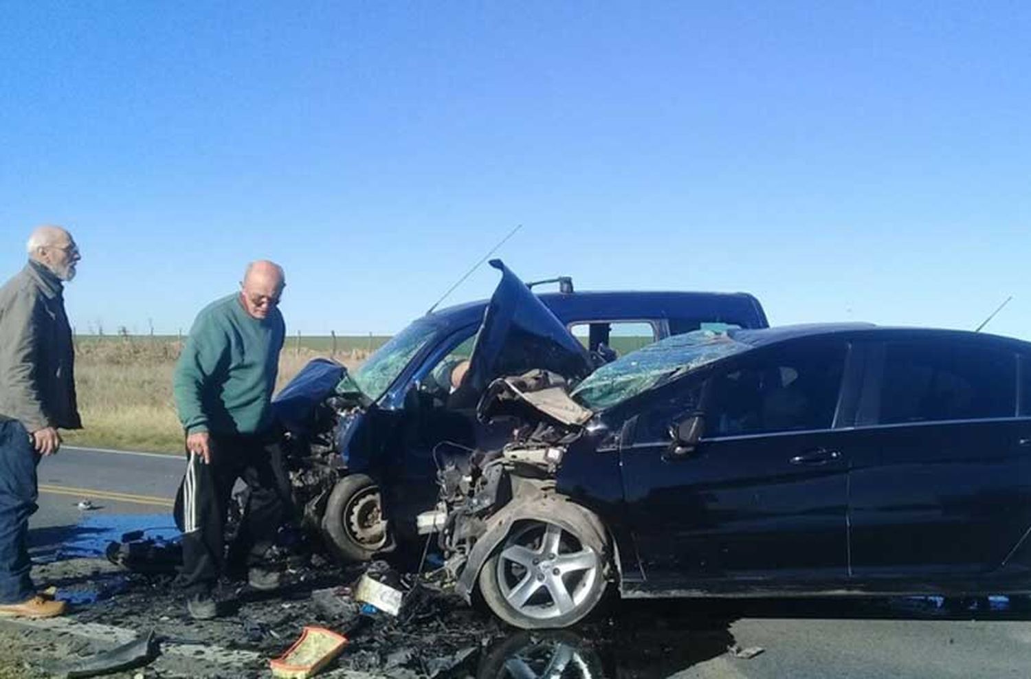 Murió un hombre en un choque frontal en la ruta 88