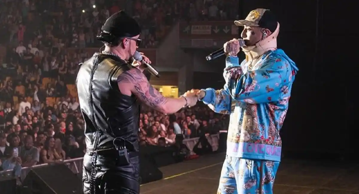 ¡TRAS EL ACCIDENTE! Neutro Shorty aparece con un collarín en el concierto de Yandel y anuncian un nuevo Feat.