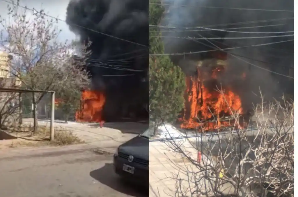 Incendio de un colectivo