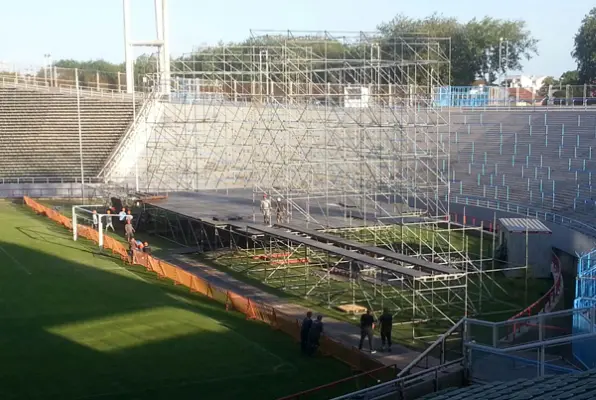 Mar del Plata: Comenzó el armado de escenario para el recital de La Renga