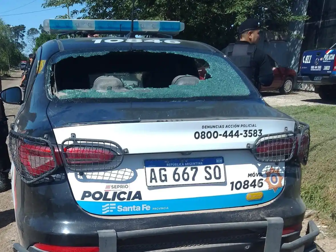 La luneta quedó totalmente destrozada.