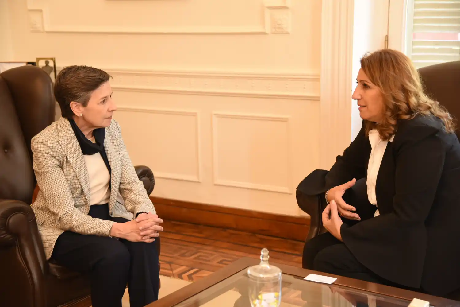 Fein recibió a la presidenta de Transparencia Internacional