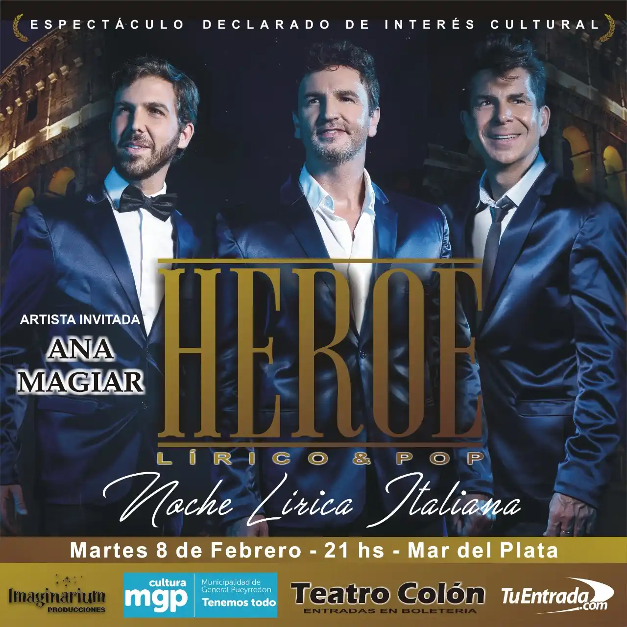 "Héroe" se presenta en el teatro Colón