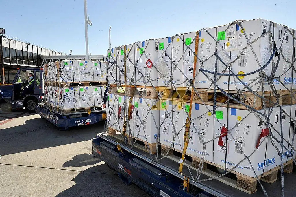 Llegaron a la Argentina casi 900 mil dosis de Pfizer