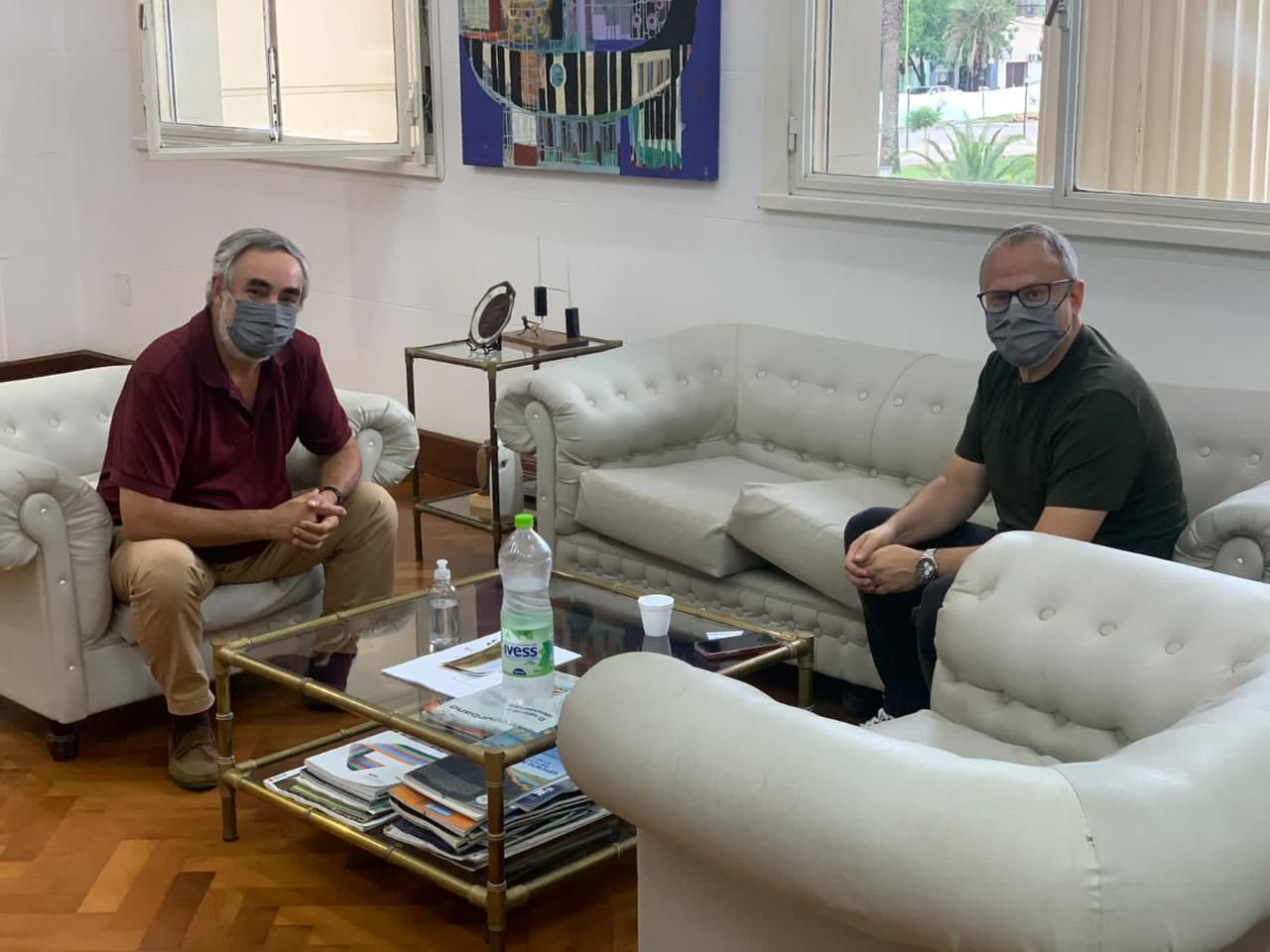 Valenzuela y Miguel Fernández se reunieron en Trenque Lauquen para “fortalecer Juntos”