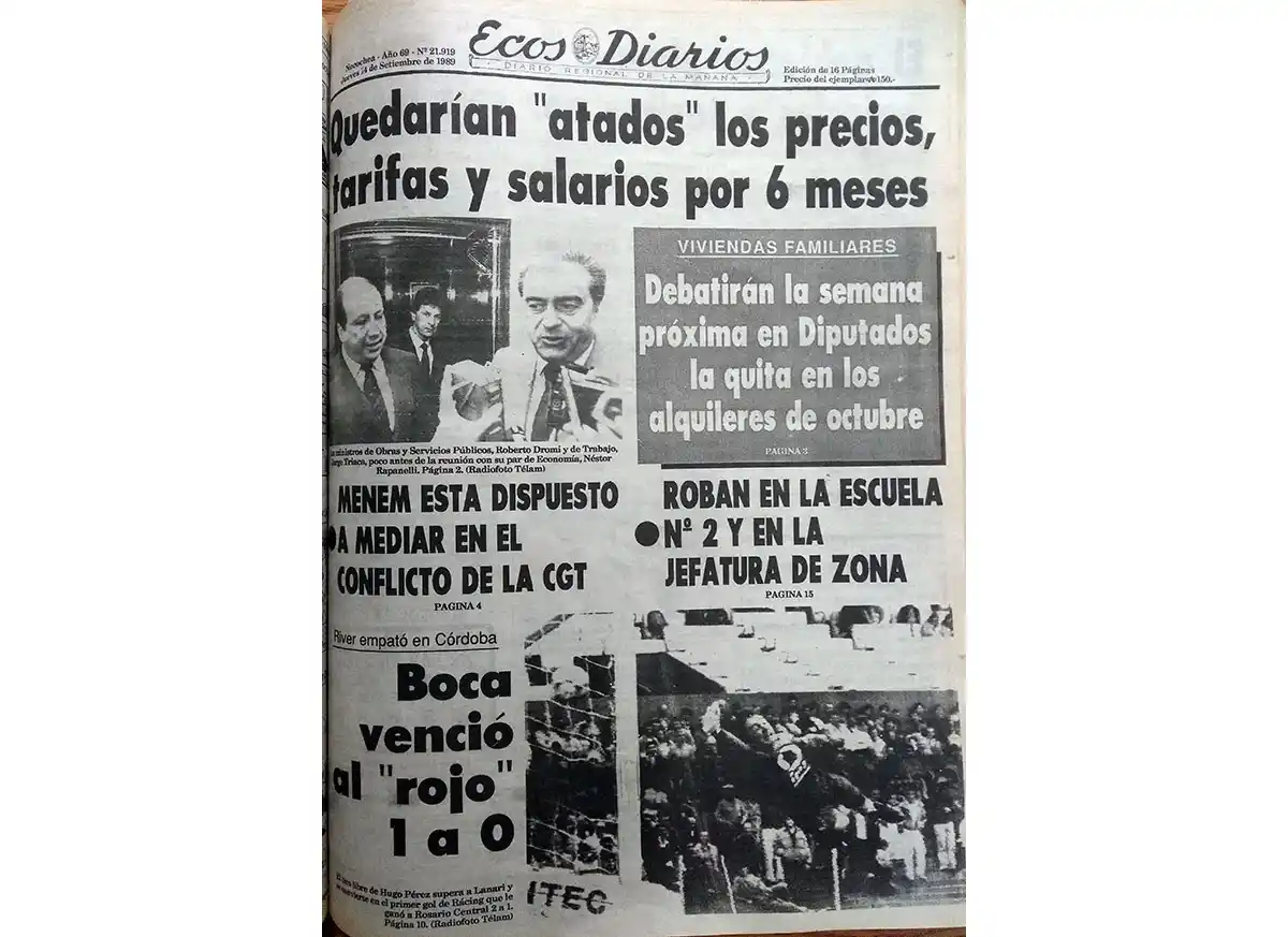 Jueves 14 de septiembre de 1989