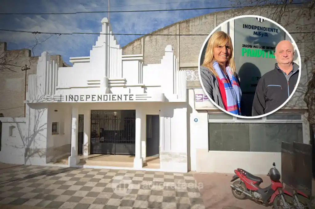 Daniel Vitaloni, presidente / Ivana Sburlati, responsable general del Jardín | Crédito: RADIO RAFAELA