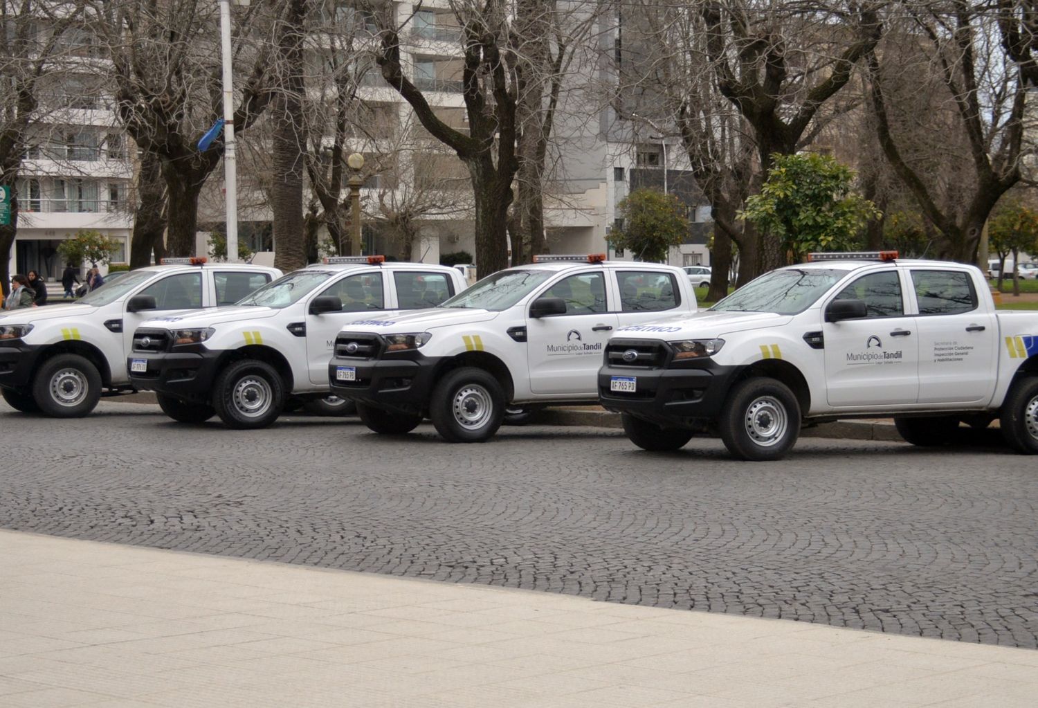 Se trata de seis camionetas Ford Ranger cero kilometro