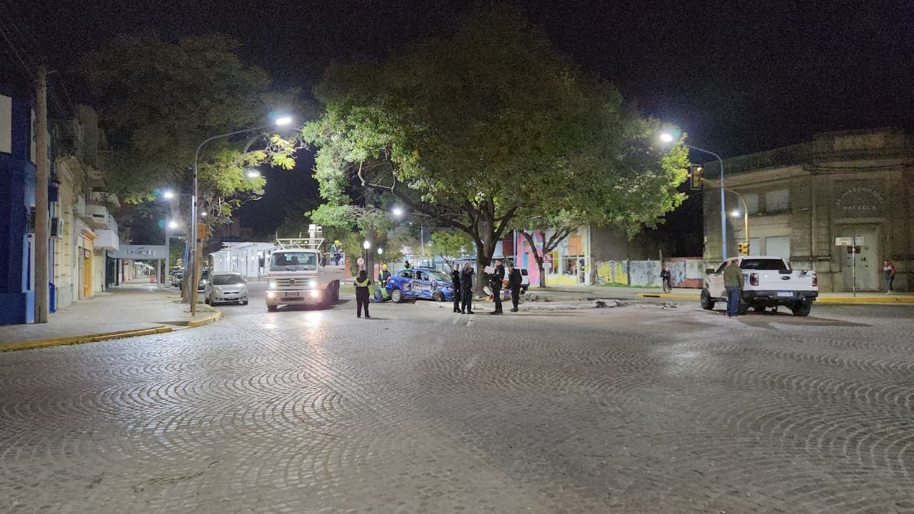 Imagen del siniestro en la madrugada