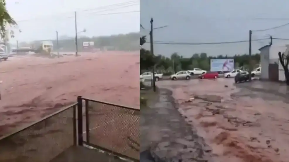 Las intensas lluvias provocaron el desborde de agua y barro sobre rutas estratégicas en Vaca Muerta.