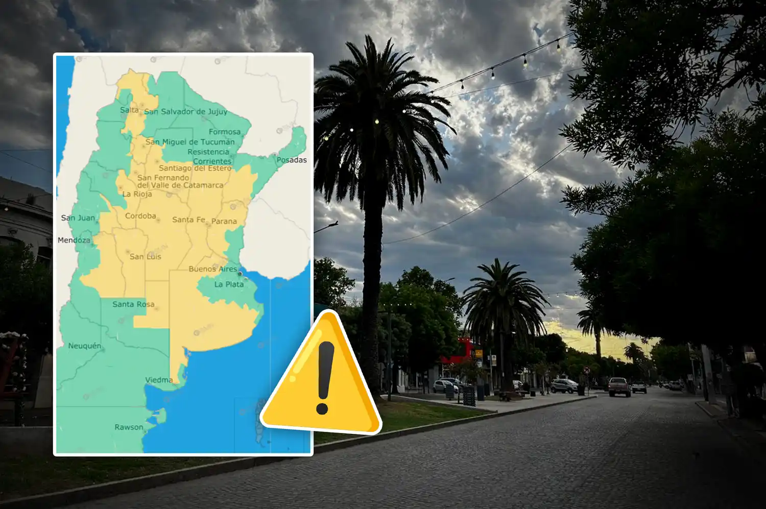 Amanecer caluroso y con temperatura en aumento antes del cambio de tiempo: alerta amarillo por tormentas