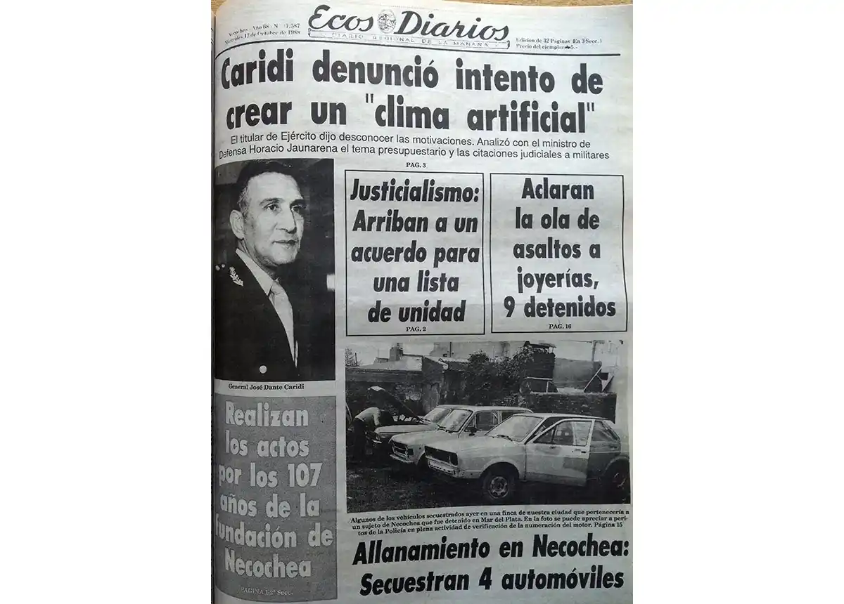 Miércoles 12 de octubre de 1988
