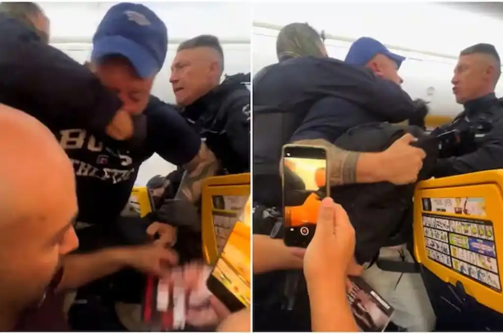 Escándalo en pleno vuelo