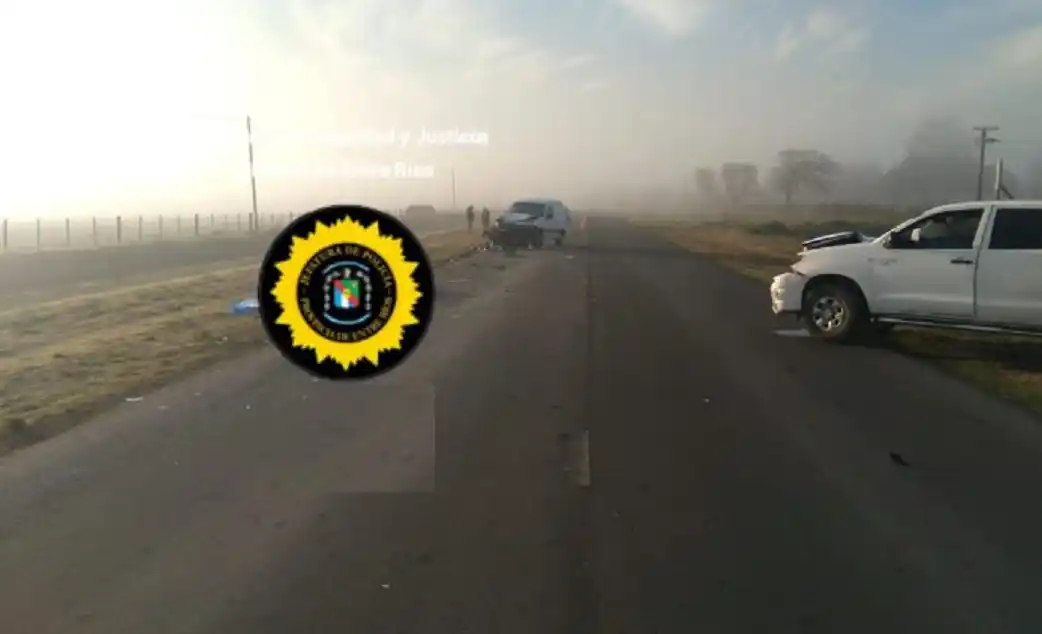 Choque fatal en ruta Crespo a Racedo se cobró la vida de un motociclista