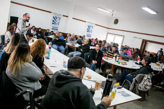 Con funcionarios nacionales, el Movimiento Evita realizó el plenario “Construyendo comunidad"