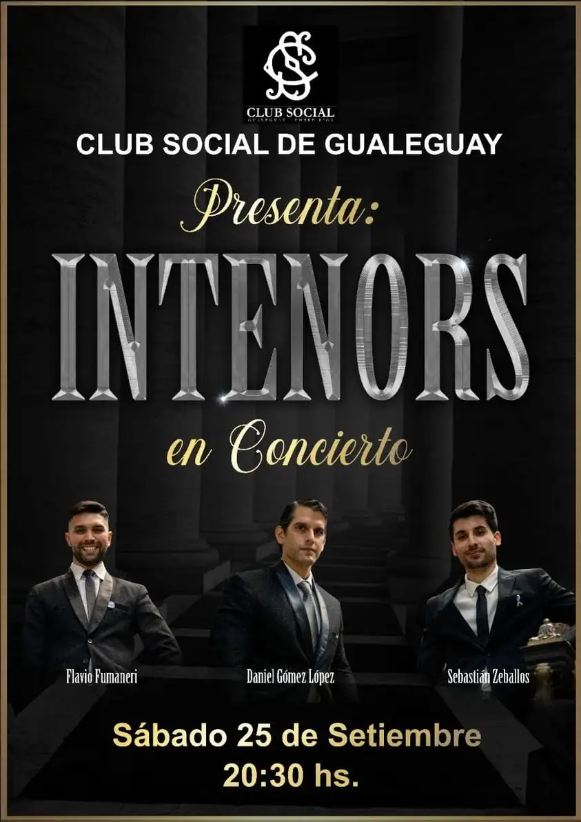 Esta noche, 20,30 hs., en Club Social: "INTENORS" en Concierto