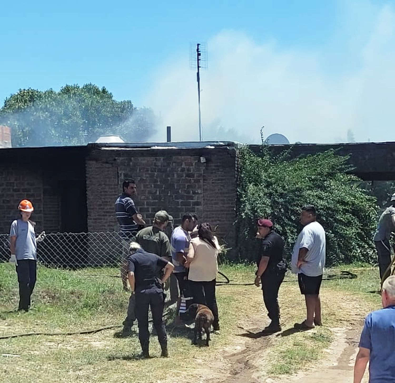 Incendio frente a Villa Díaz Vélez