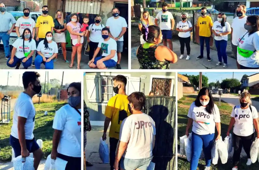 La juventud del Pro entregó donaciones a familias marplatenses